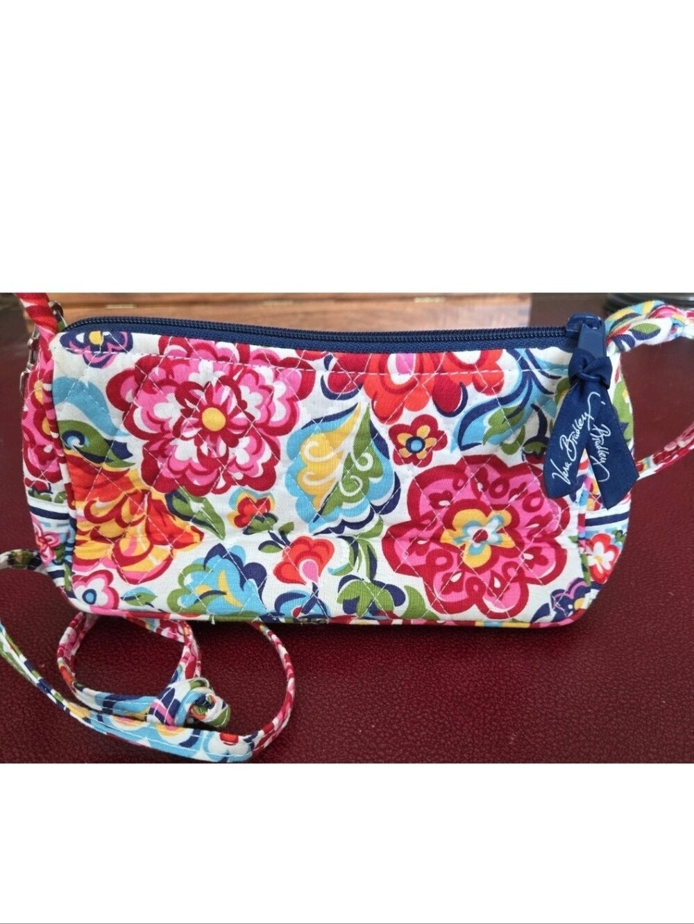 Vera Bradley Floral Quilted Zip Pouch - Hope Garden